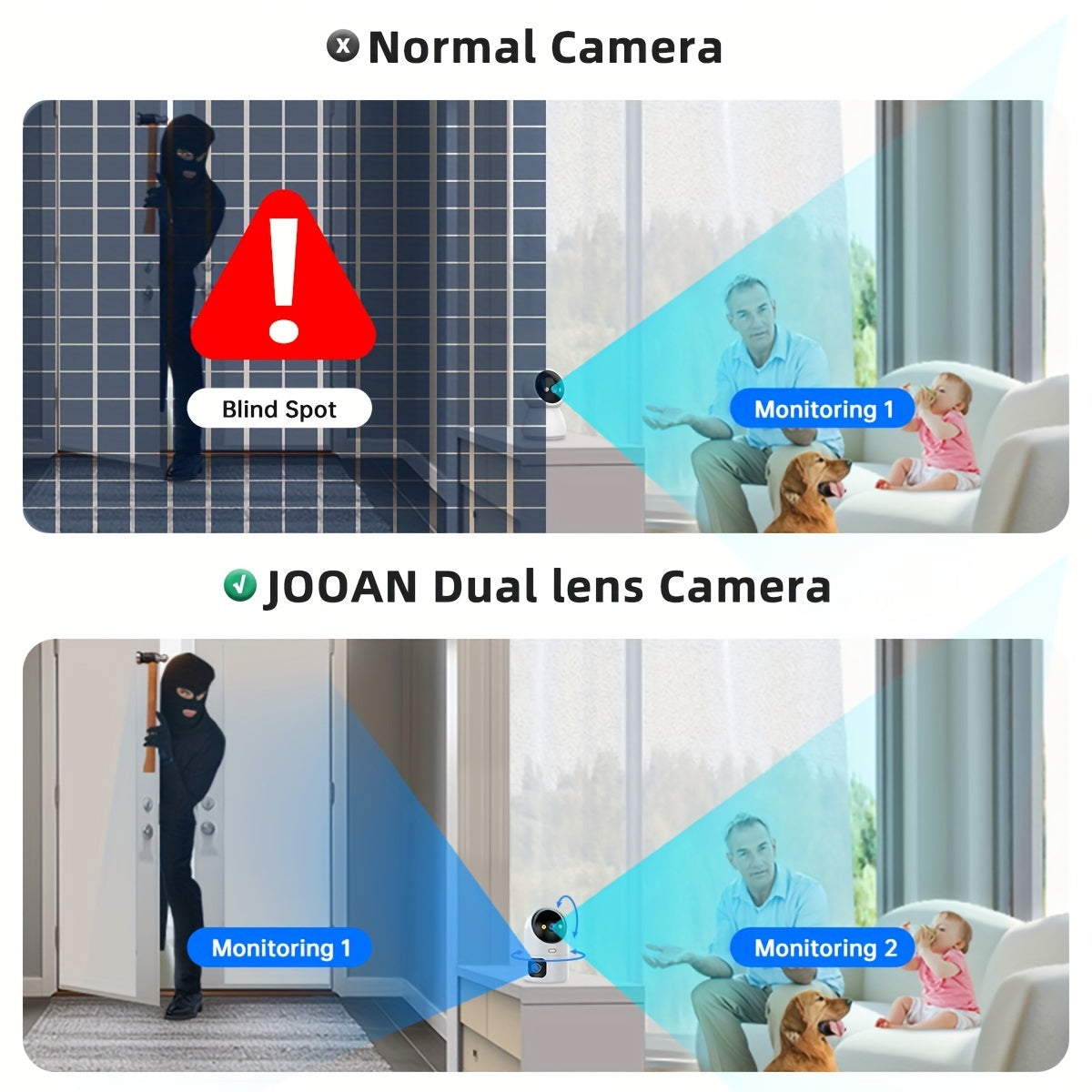 4K PTZ wireless IP camera 5G WiFi dual-lens dual-screen camera automatic tracking baby care monitor street security camera