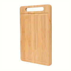 Royal Craft Bamboo Cutting Board Set, With Juice Groove - Thick Chopping Block For Meat & Vegetables, Easy-Grip Handle, Perfect For Kitchen & Dining, Ideal For Christmas/Ramadan/Respect For The Aged Day, Food-Safe Material