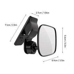 Car Rear View Mirror, Adjustable Automotive Interior Rearview Mirror, Right Wide Angle Convex Mirror For Backseat Cars SUVs Trucks, Car Interior Accessories