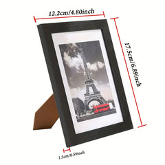 10 Pack Photo Frames 6x4 Multi Black Picture Frames Wall Mount Certificate Frame