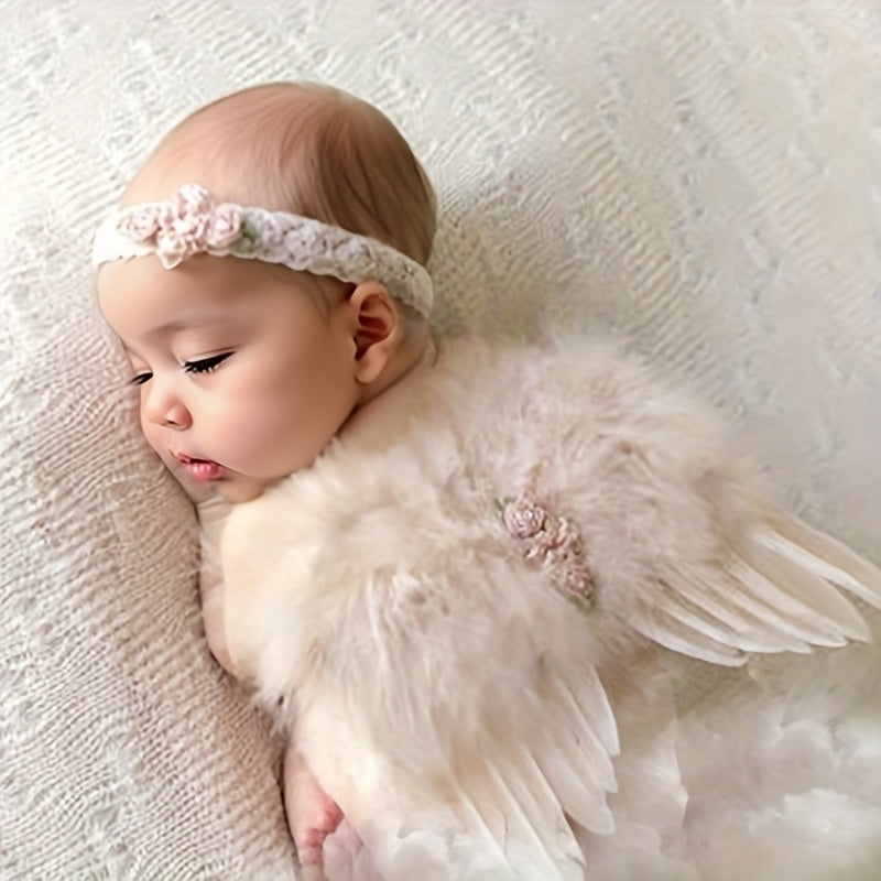 Enchanting Baby Angel Wings - Soft & Safe for Precious Photos - Perfect Festive Gift for Christmas, Halloween & Thanksgiving - Create Unforgettable Memory Keepsakes