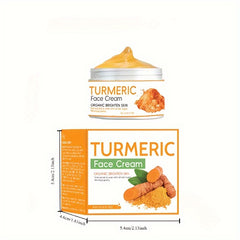 2pcs Turmeric Series, Turmeric Face Cream + Turmeric Soap Set Turmeric Handmade Soap For Face And Body Cleansing, Turmeric Rejuvenating Cream Set Box