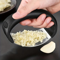 1pc, Garlic Press, Stainless Steel Garlic Press, Rocker Metal Garlic Mincer, Washable Garlic Crusher, Kitchen Garlic Chopper, Garlic Masher, Kitchen Stuff, Kitchen Gadgets, Apartment Essentials, College Dorm Essentials