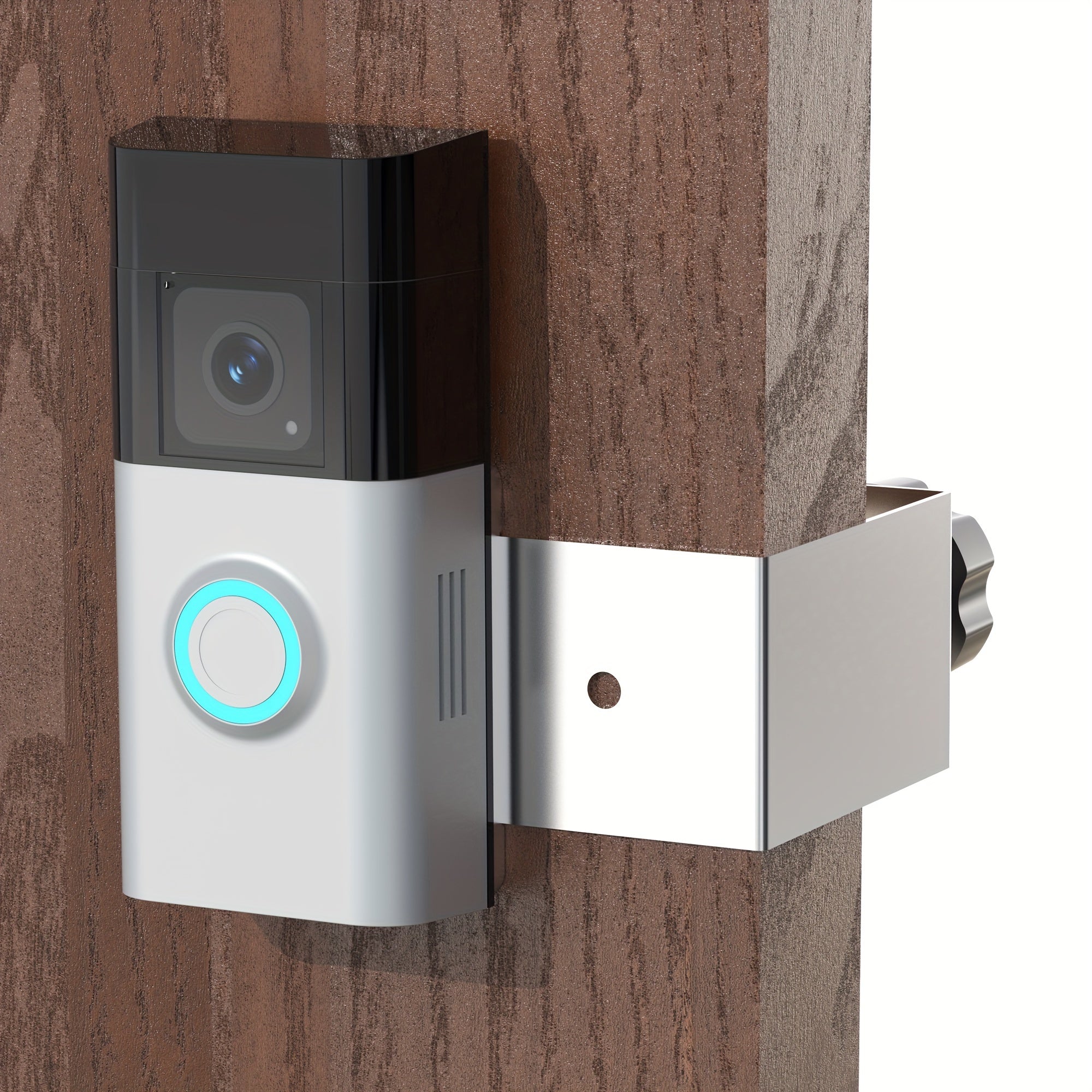 Ring Video Doorbell Plus/Pro/Doorbell 3 Mounting Bracket: Secure Installation with Stainless Steel and Aluminum Alloy, No Drilling Required