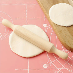 1Pc Mini Wooden Rolling Pin - Perfect For Pizza, Pie & Cookie Dough - Durable Kitchen Gadget For Baking Enthusiasts