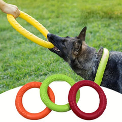 Durable Eva Dog Training Ring - Interactive Floating Flying Disc For Aggressive Chewers, Bite-Resistant Pet Toy In Orange, Red, Green, Yellow Dog Toys For Aggressive Chewers Interactive Dog Toy - Kerala Elegance