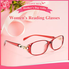 3pcs Fashion Reading Glasses Elegant Metal Unique Decorative Frame Exquisite Design Women's Computer Glasses