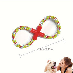 15X Dog Rope Chew Toys Kit Tough Strong Knot Ball Pet Puppy Cotton Teething Toy - Kerala Elegance