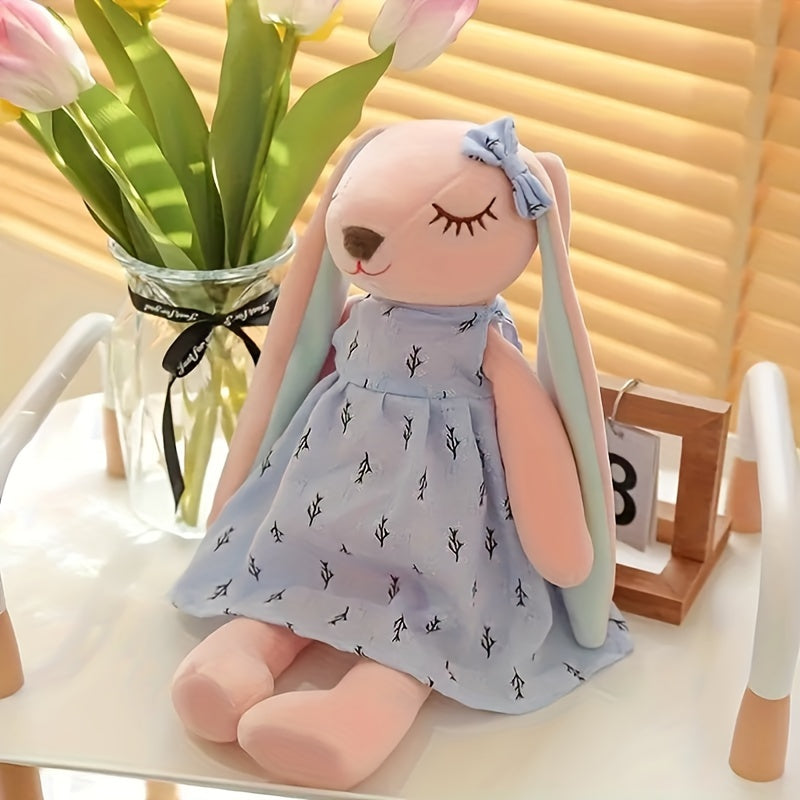 1pc, Cute Bunny Doll, Plush Toy Doll, Soothing Rabbit Doll Sleeping Doll, Stuffed Animals Doll Toy, Perfect Decor Easter Spring Mother's Day Wedding Gift Halloween Christmas Gift