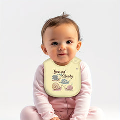 6pcs Cartoon Seasonal Printed Bibs, Adjustable With Buttons, Waterproof Bibs For Feeding