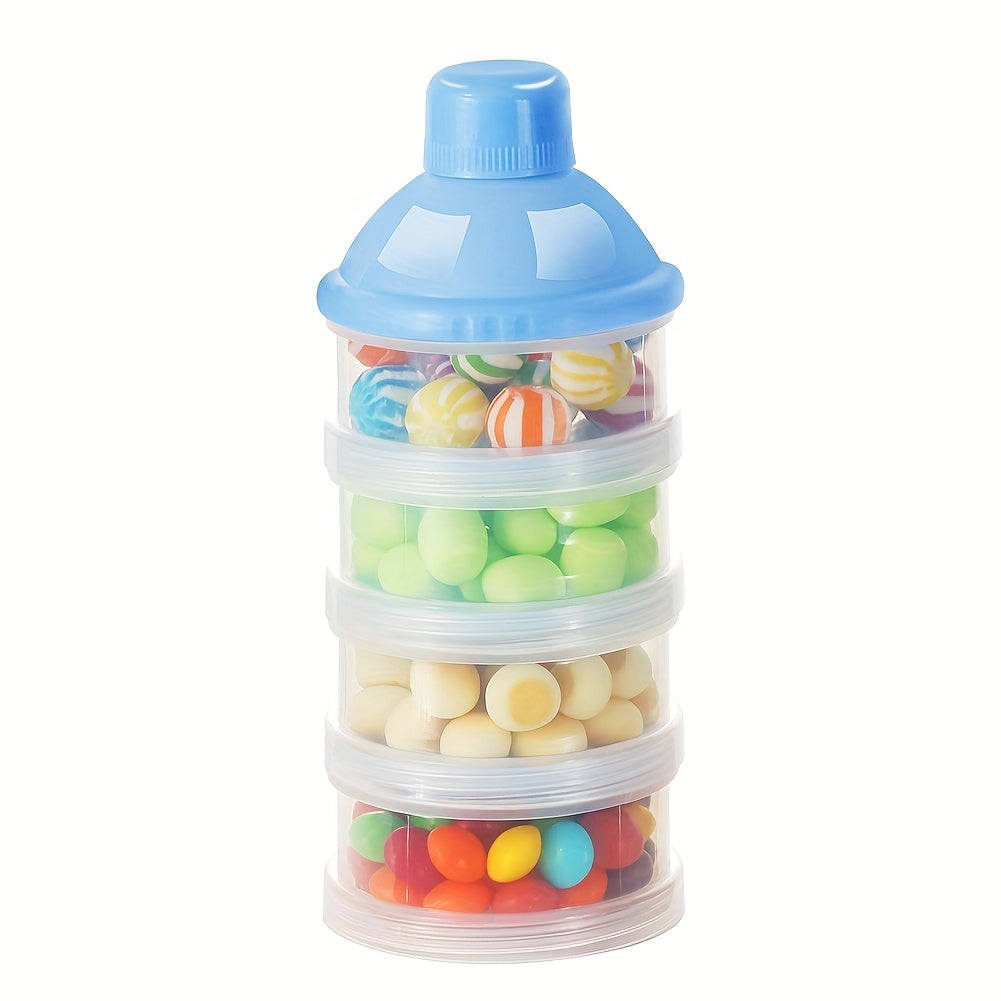 Baby Formula Dispenser, 4 Layers Stackable Formula Container, Milk Powder Formula Dispenser, Baby Feeding Travel Storage Container, BPA Free Easter Gift