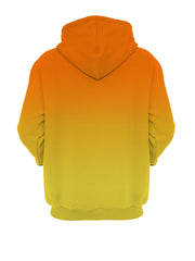 Men's Gradient Color Paris Graphic Print Hoodie With Kangaroo Pocket, Casual Long Sleeve Hooded Sweatshirt For Outdoor