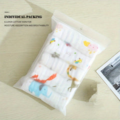 5pcs 30x30cm Cotton Soft Baby Towels, Baby Face Towels, Handkerchief, Bathing Feeding Face Washcloth, Wipe, Burp Cloths