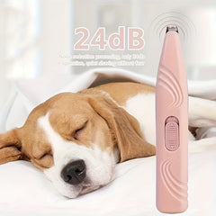 Quiet Cordless Dog Paw Trimmer - Electric Pet Grooming Scissors For Claws, Eyes, Ears & Face Hair