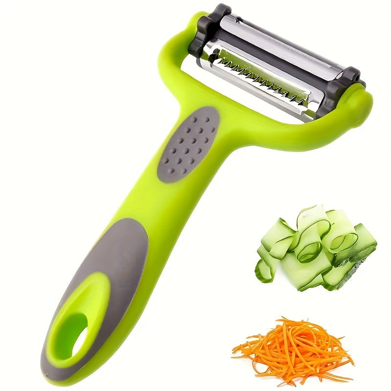 3-in-1 Multifunctional Peeler Kitchen Vegetable and Fruit Peeler with Grater Shredder Melon Planer and Fruit Skin Scraper