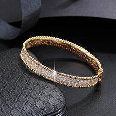 Simple Bangle Bracelet With Full Of Sparkly Zircon Bracelet All-match Jewelry For Women Clothing accessory