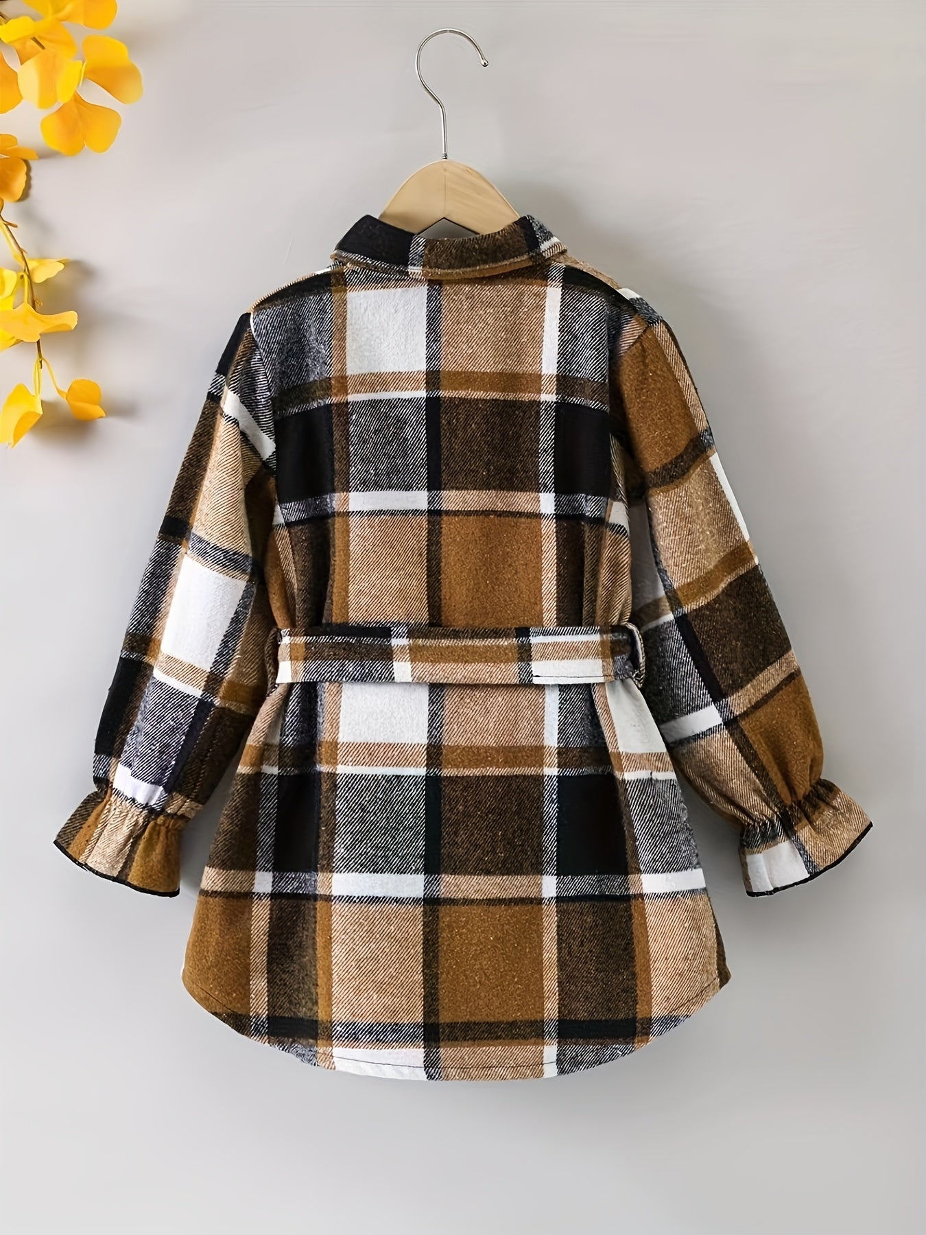 Girls Classic Plaid Long Sleeve Shirt Versatile Shirt Spring Fall Christmas Gift Party