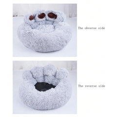 Ultra-Soft Long Plush Winter Warm Pet Bed - Luxurious Cat & Dog Kennel - Cozy Sleeping Sofa for Animals