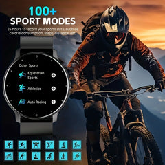 The Smartwatch Features AI Voice, Wireless Calling, Message Notifications, Calorie Tracking, Step Counting, And Various Exercise Modes Suitable For Fitness And Outdoor Activities.