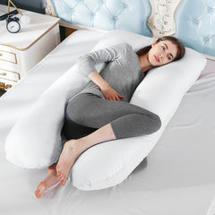 Pregnancy Pillow for Sleeping, U Shaped Pillow, Large pillow, Maternity Body Pillow, White