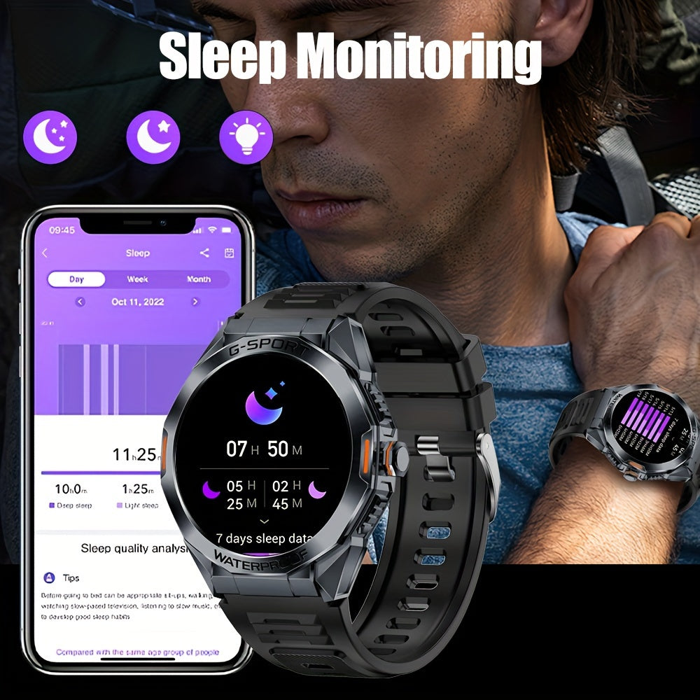 SENBONO Men's Smart Watch With 3.71 Cm HD Screen, Wireless Make/Answer Call, Sleep Monitor 100+ Sports Modes Step Calorie Counter Activity Trackers