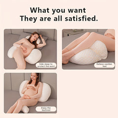 Pregnancy Pillow For Pregnant Women, Soft Pregnancy Body Pillow, Support For Back, Hips, Legs, With Detachable And Adjustable Pillow Cover