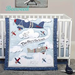 Soft, All-Season Quilt for Baby's Nursery - 84x107cm/33.07x42.13inch Crib, Bedding Throw Blanket for Boys/Girls