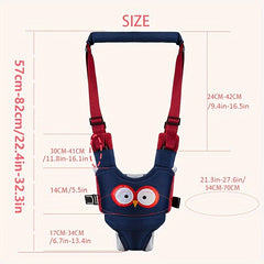 Baby Walking Harness, Adjustable Toddler Walking Assistant, Breathable Cotton Safety Stand Up & Walking Learning Helper for 0-3 Years Old - 1pc