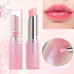 2 Pcs Long Lasting Tinted Lip Balm, Color Change With Temperature-changing, Non-fading Non-stick Cup, Makeup Jelly Lipsticks Valentine's Day Gifts Contain Plant Squalane