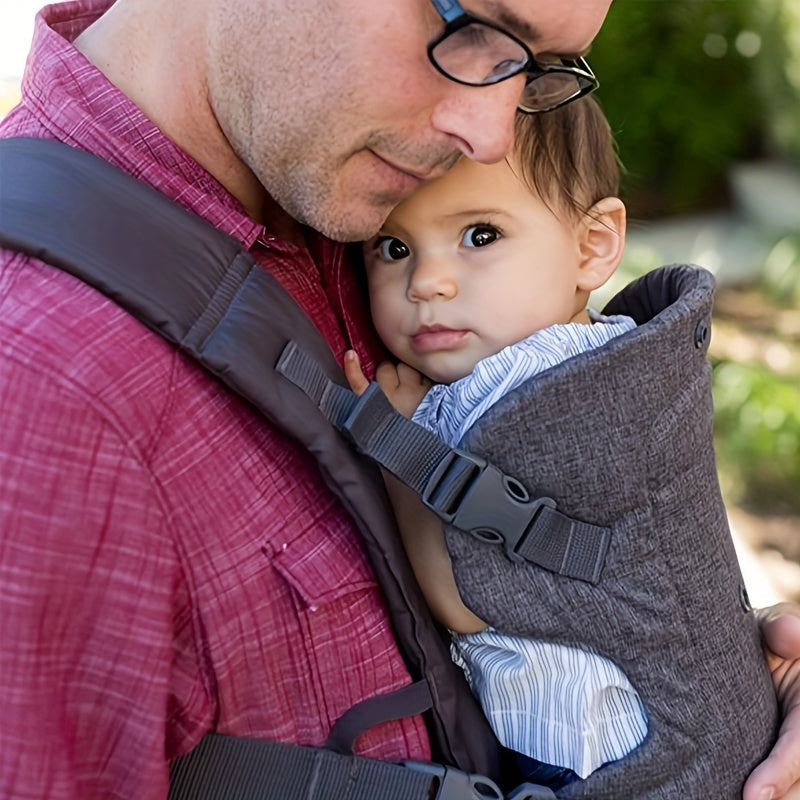 Light Grey 4-in-1 Convertible Carrier - Ergonomic, Front & Back Carry for Newborns & Babies up to 32 lbs!