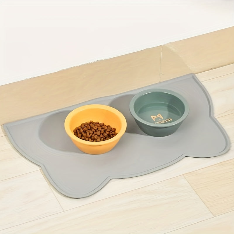 Pet Food Mat For Dog & Cat, Waterproof Pet Feeding Mat, Non Slip Cat Food Mat, Dog Water Bowl Pad