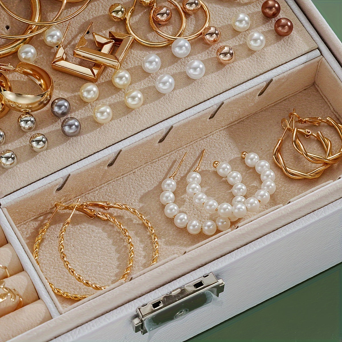 86pcs/set Elegant Vintage Jewelry Set, Multi-Layer Necklaces, Earrings, Rings, 4-in-1 Combo For Women, Ideal For Daily, Commute, Mother's Day, Valentine's Gift (Box Not Included)