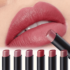 LANGMANNI 12 Color Lip Sticks: Luxurious Matte Lip Sticks with Shimmering Finish, Waterproof, Long-Lasting, and Moisturizing, Suitable for Vibrant Orange, Berry, Mixed, Pink, and Red Tones for Fuller Lips