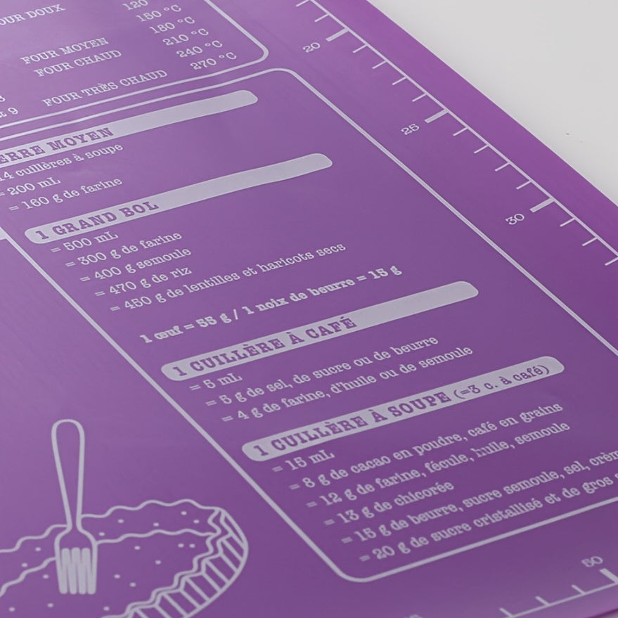 1pc Pastry Mat, Non Stick Baking Mat Non Stick Rolling Dough With Measurements, Kneading Mat, Counter Mat, Dough Rolling Mat, Pie Crust Mat