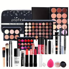 24pcs Complete Makeup Kit for Women - Includes Essentials for Face, Eyes, and Lips - Perfect Gift for Girls and Women