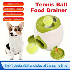 Dog Toys, Dog Training Toys, Dog Food Reward Machine, Pet Reward Machine with 2pcs Feeding Tray and Scoop Dog Ball Toys, Dog Toys Throw Ball Toys Dog Training Supplies - Kerala Elegance