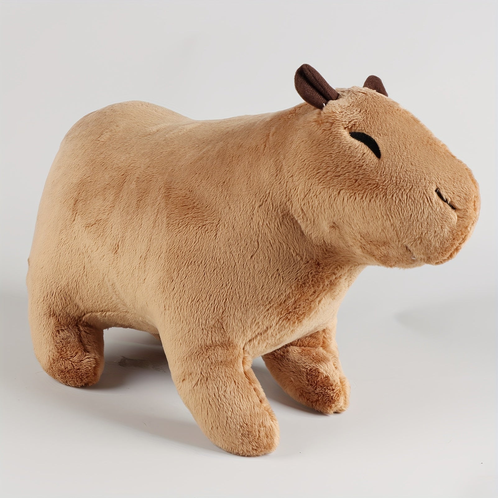 Adorable 34cm/13.38in Capybara Plush Dolls With 4 Baby Plush In Her Tummy - Perfect Gift For Kids Of All Ages! As Halloween, Chrismas Gift