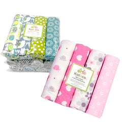 4pcs Soft & Cozy Cotton Receiving Blankets For Newborns - 76x76cm/ 29.92x29.92inch Christmas, Thanksgiving Day, New Year, Valentine's Day Gift Easter Gift