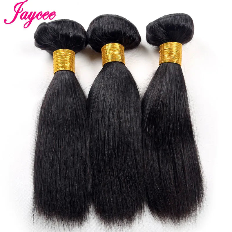 Bone Straight Bundles 100% Unprocessed Human Hair Bundles Virgin Hair 3 Bundles Short Brazilian Straight Weave Hair Extensions