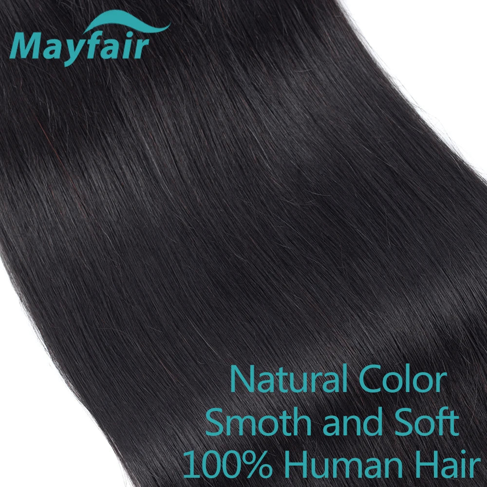 Mayfair Straight Human Hair Bundles 1/3/4 Pieces Natural Black Cheap Human Hair Extensions 8-30 Inch Vendors Wholesale Hair