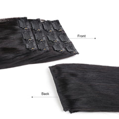 BHF 3 pieces Clip In Human Hair Extensions Straight Machine Made Remy 100% Chinese Hair 30g  90g