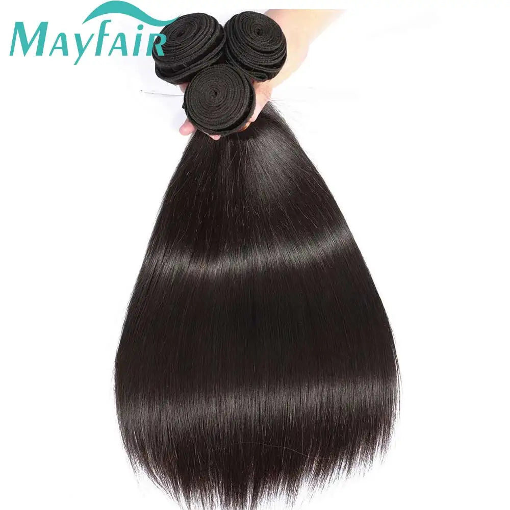 Mayfair Straight Human Hair Bundles 1/3/4 Pieces Natural Black Cheap Human Hair Extensions 8-30 Inch Vendors Wholesale Hair