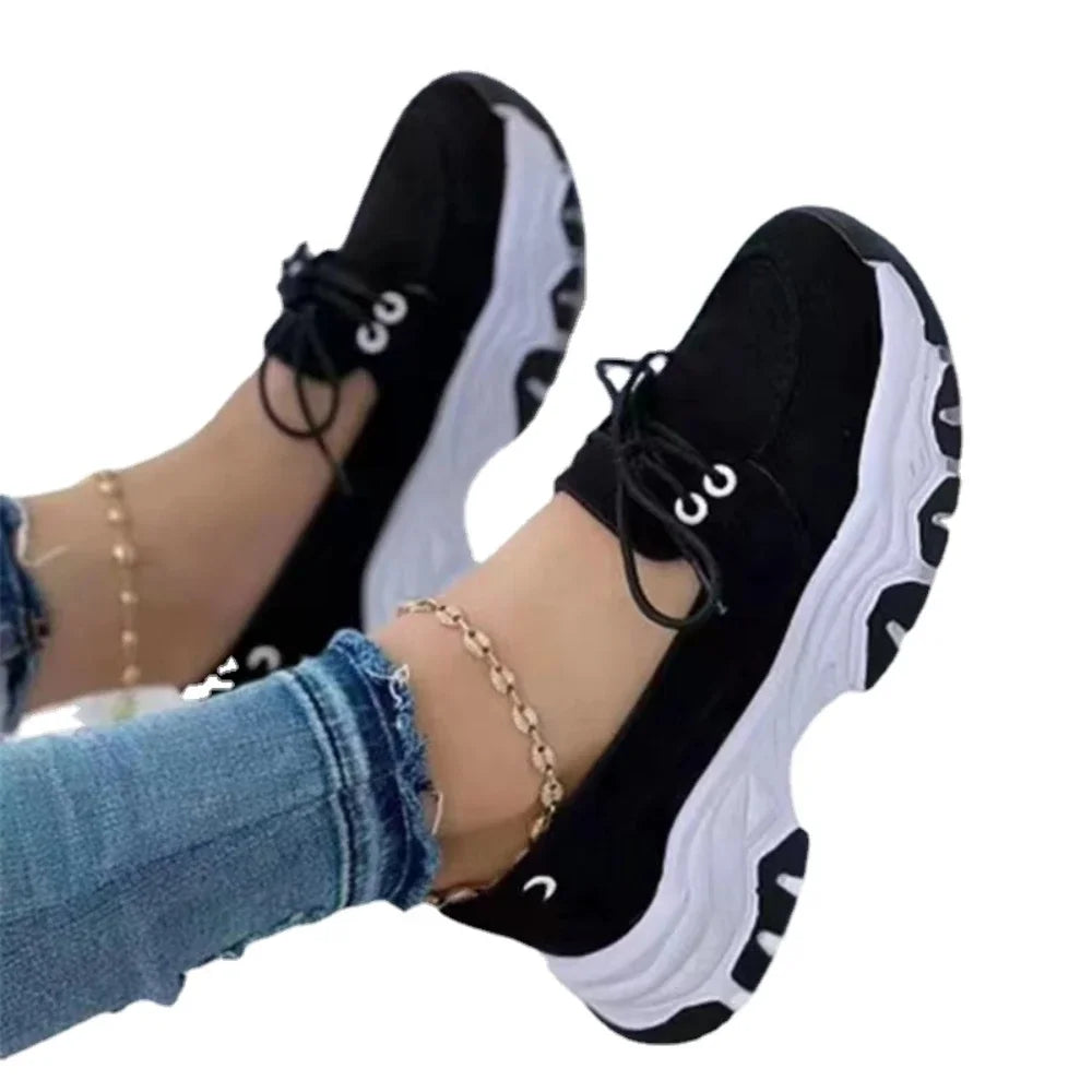 New 2024 Women Platform Casual Breathable Sneakers Designer Female Fashion Tennis Vulcanized Shoes Footwear Zapatillas De Mujer