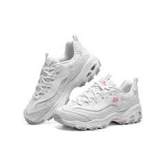 Skechers Women D'LITES Shoes Casual Sports Women's Chunky Sneakers Fashion Lightweight Walking Running Lace Up tenis de mujer