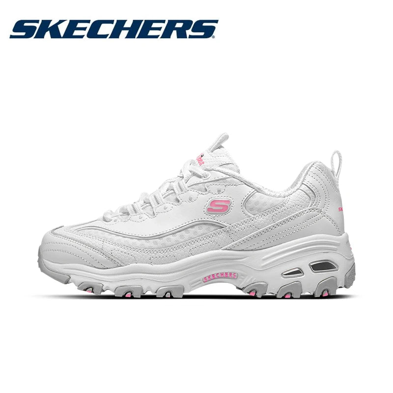 Skechers Women D'LITES Shoes Casual Sports Women's Chunky Sneakers Fashion Lightweight Walking Running Lace Up tenis de mujer