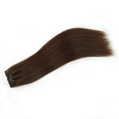 Chocolate Brown Extensions Clip in Natural Hair #4 Hair Extensions Real Human HairExtensions Straight Real Hair Extensions