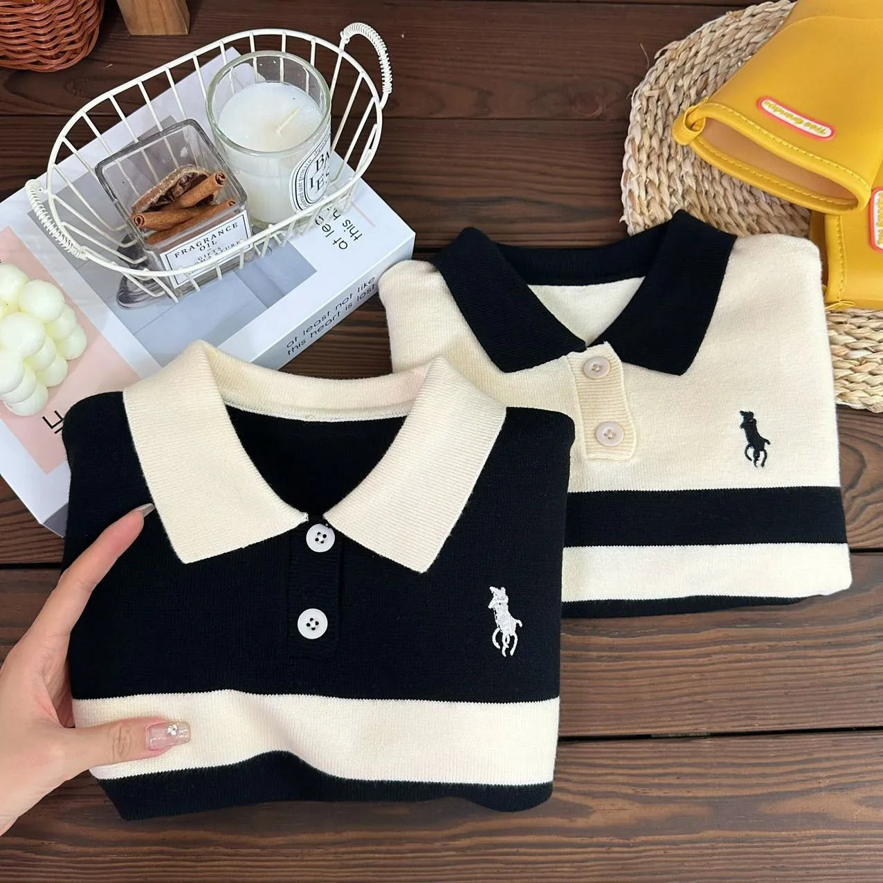 IYEAL Autumn Winter Children's Boy's Clothing 2024 Fashion Child Sweater for Boys Girls Casual Striped Sweaters Warm Outerwear