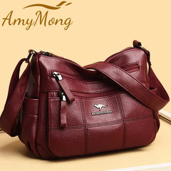 Genuine Brand Leather Sac Luxury Handbags Purse Women Bags Designer Shoulder Crossbody Messenger Bags Female 2021 Waterproof Bag