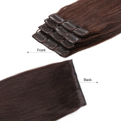 BHF 3 pieces Clip In Human Hair Extensions Straight Machine Made Remy 100% Chinese Hair 30g  90g