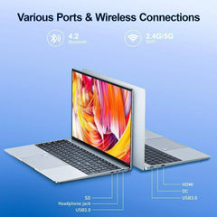 Portable Laptop 15.6" 32GB Ram DDR4 2TB SSD Windows 11 Notebook Pc Gamer Intel N5095 Office Computer with Backlit Fingerprint